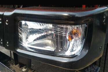 Clear Lens Wraparound Head Lamp for superior visibility coupled with chic styling