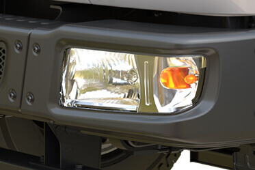 Clear Lens Wraparound Head Lamp for superior visibility coupled with chic styling